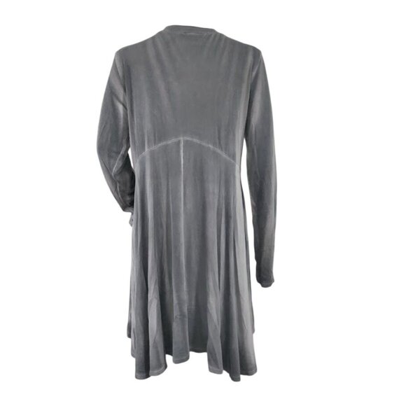 Be Vocal Studded Lagenlook Artsey Rocker Festival Y2K Whimsy Tunic Top Gray L - Picture 3 of 11